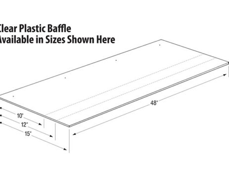 SpaceSaver® II Clear Baffles – Bright, Durable, and Easy to Install