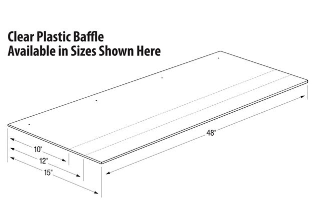 SpaceSaver® II Clear Baffles – Bright, Durable, and Easy to Install