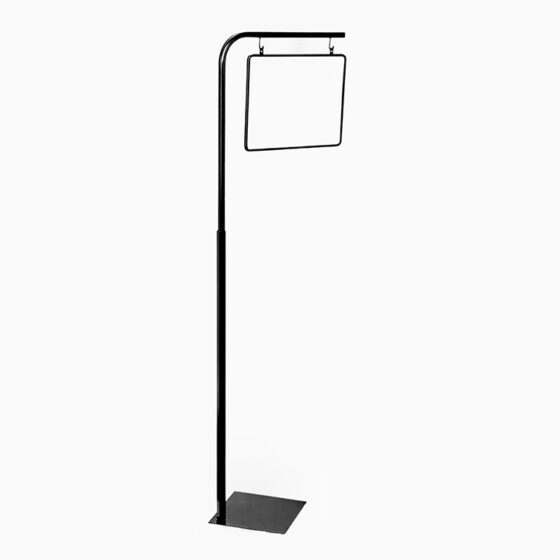 FMH114-1-72A – Adjustable Pallet Sign Holder with Hooks