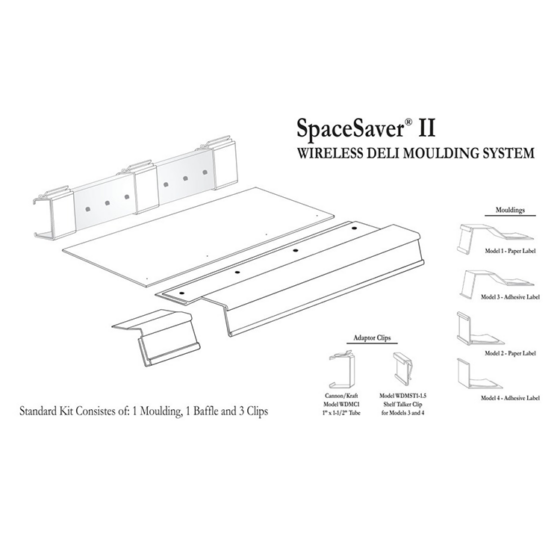 SpaceSaver® II Wireless Deli Moulding System (WDM)